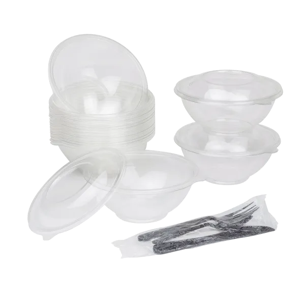 [500 ct] 16 oz Disposable Salad Bowls | 146mm | PET