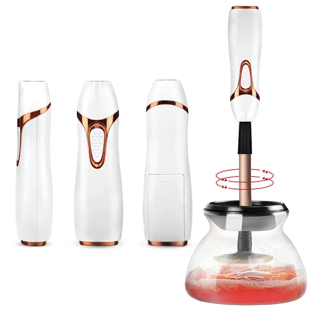 automatic makeup brush cleaner