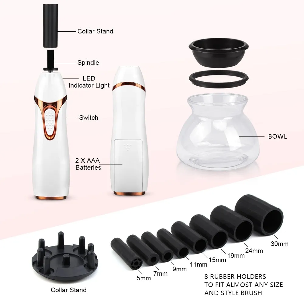automatic makeup brush cleaner