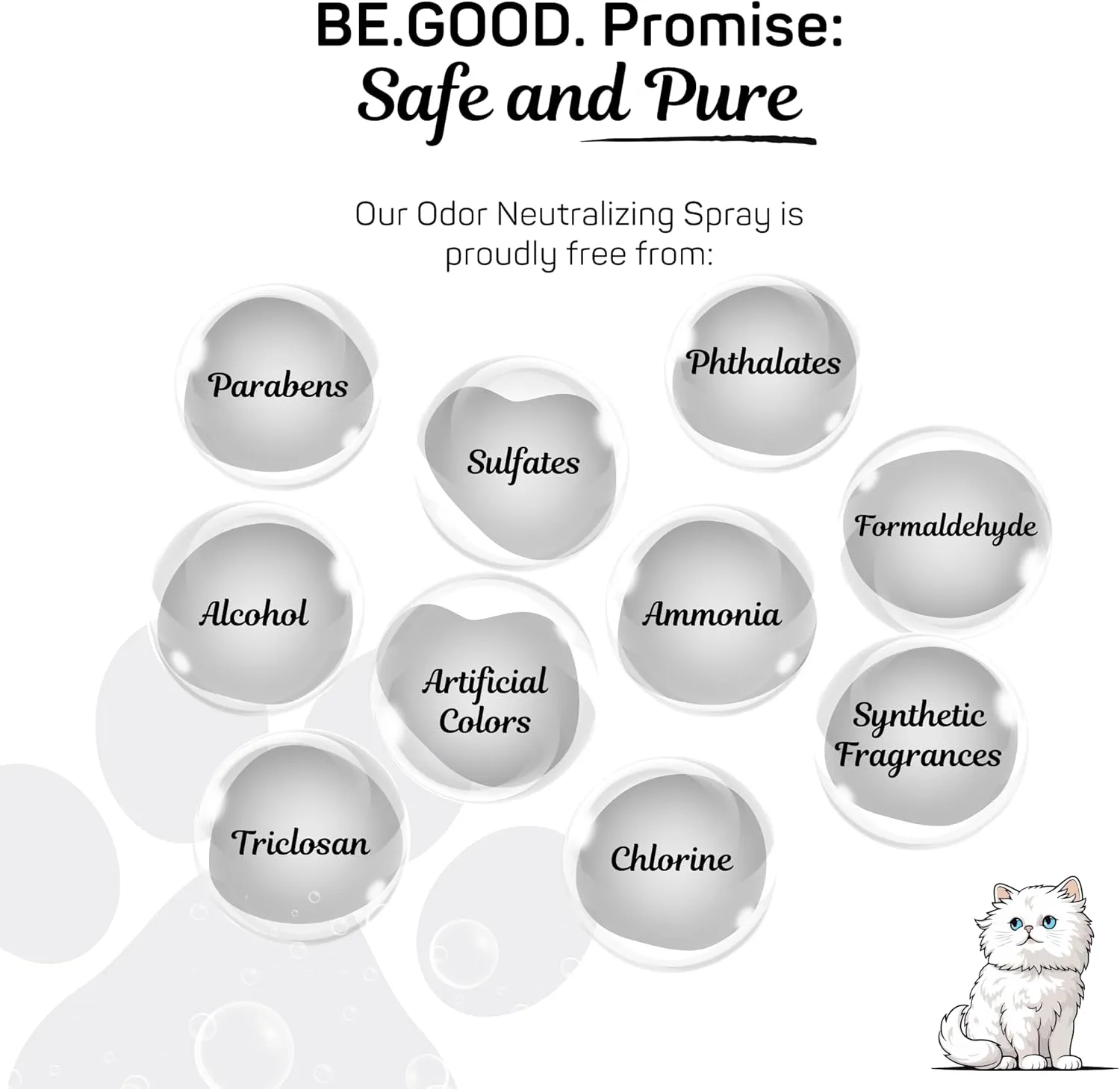BE.GOOD. Pet Odor Eliminator, 16oz Spray, Woodland Essence - Pet Odor Eliminator for Home - Dog Urine Odor Eliminator - Pet Odor Remover, White