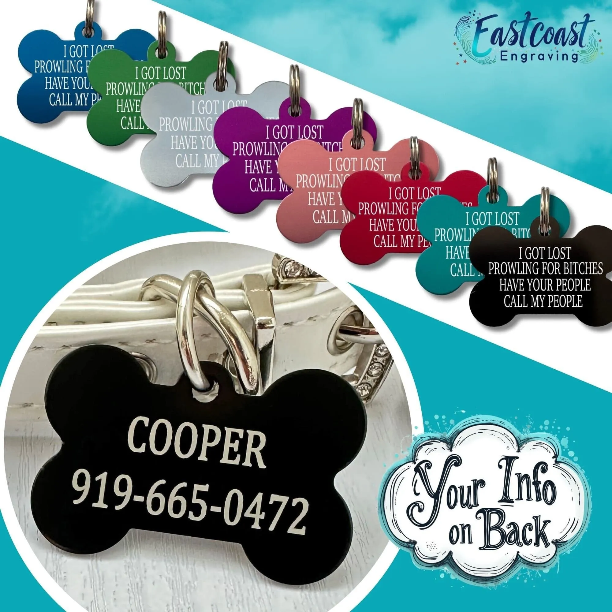 Best Funny Pet Tags – Custom Engraved Dog Name Tags