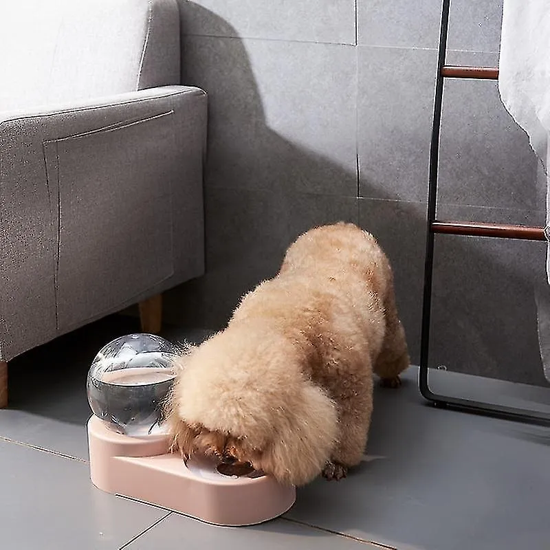 blue 1.8L auto food fountain for water drinking single large bowl feeding container AZ12601