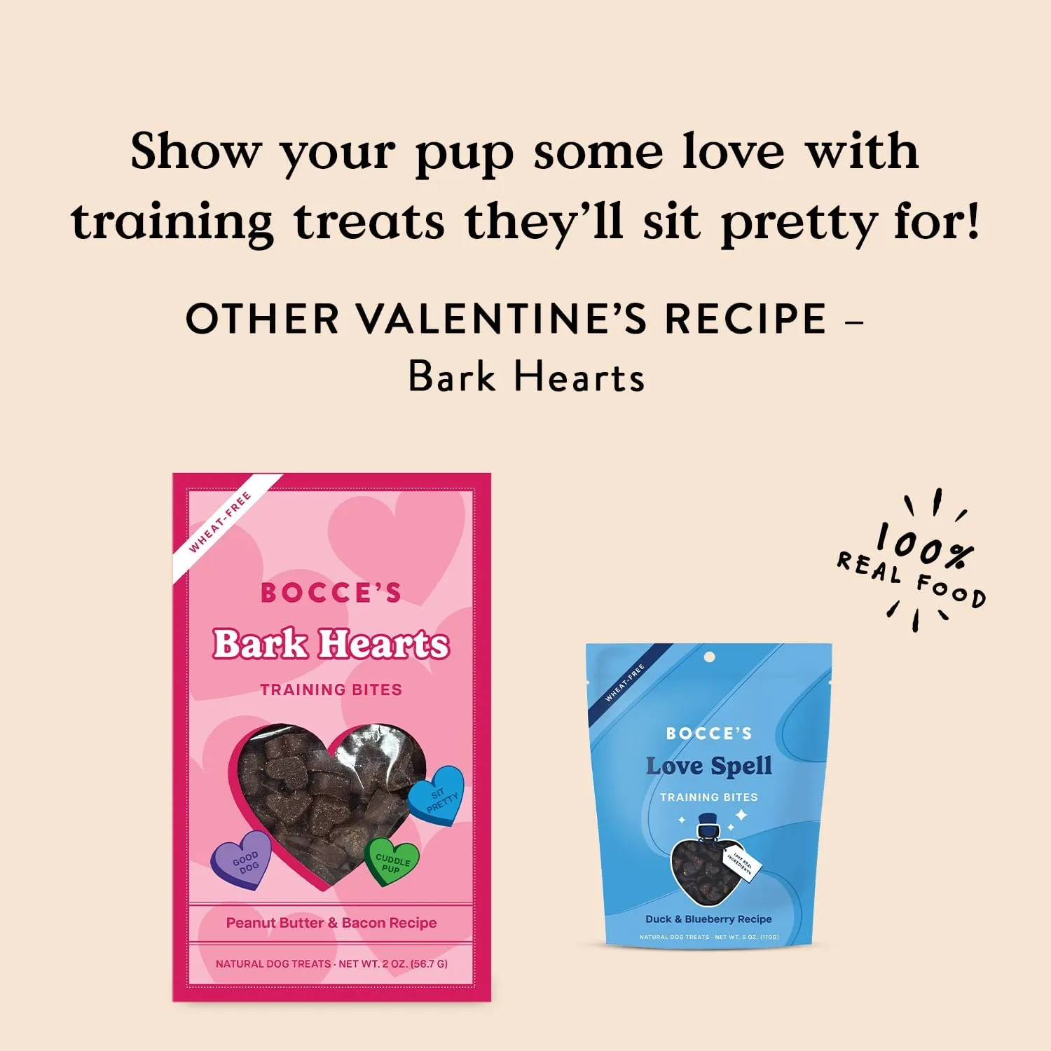 Bocce's Bakery Love Spell Training Bites Dog Treats, 6 oz