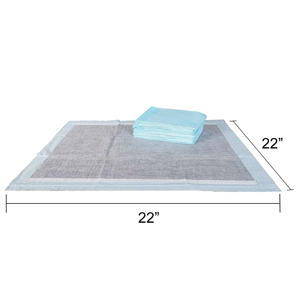 BV Pet Potty Training Pads - 22" x 22", 100-Count - Charcoal