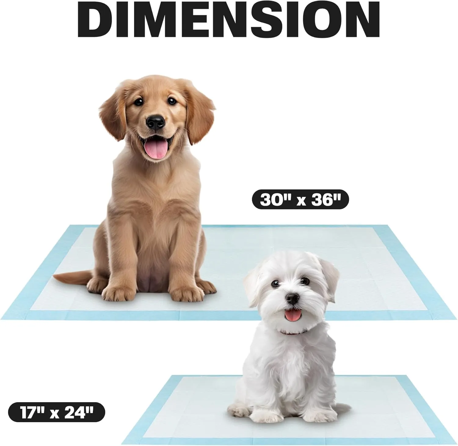 BV Pet Training Pads for Dogs and Puppies, 30" x 36" Training Pad, 40-Count Dog Pee Pad, Disposable Puppy Pads, Doggie Potty Pads, XXL Dog Pads for Cat, Rabbit, Guinea Pig, Quick Absorb
