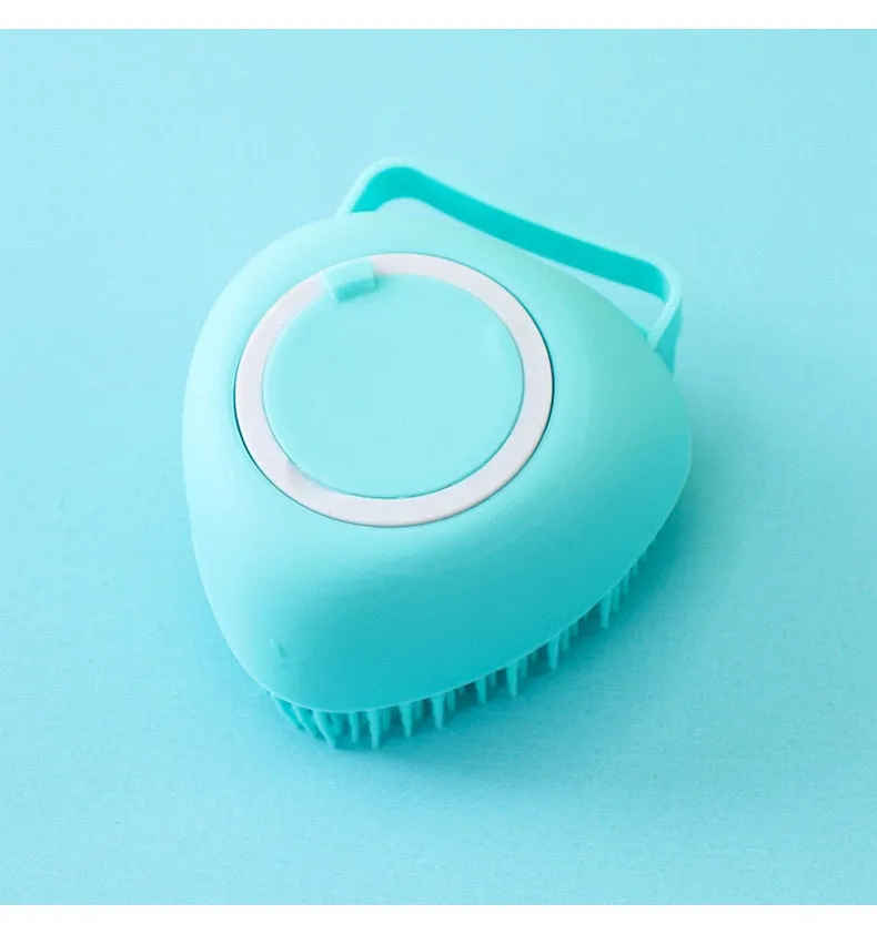Cat Dog Shampoo Brush pet Silicone Bathroom Comb