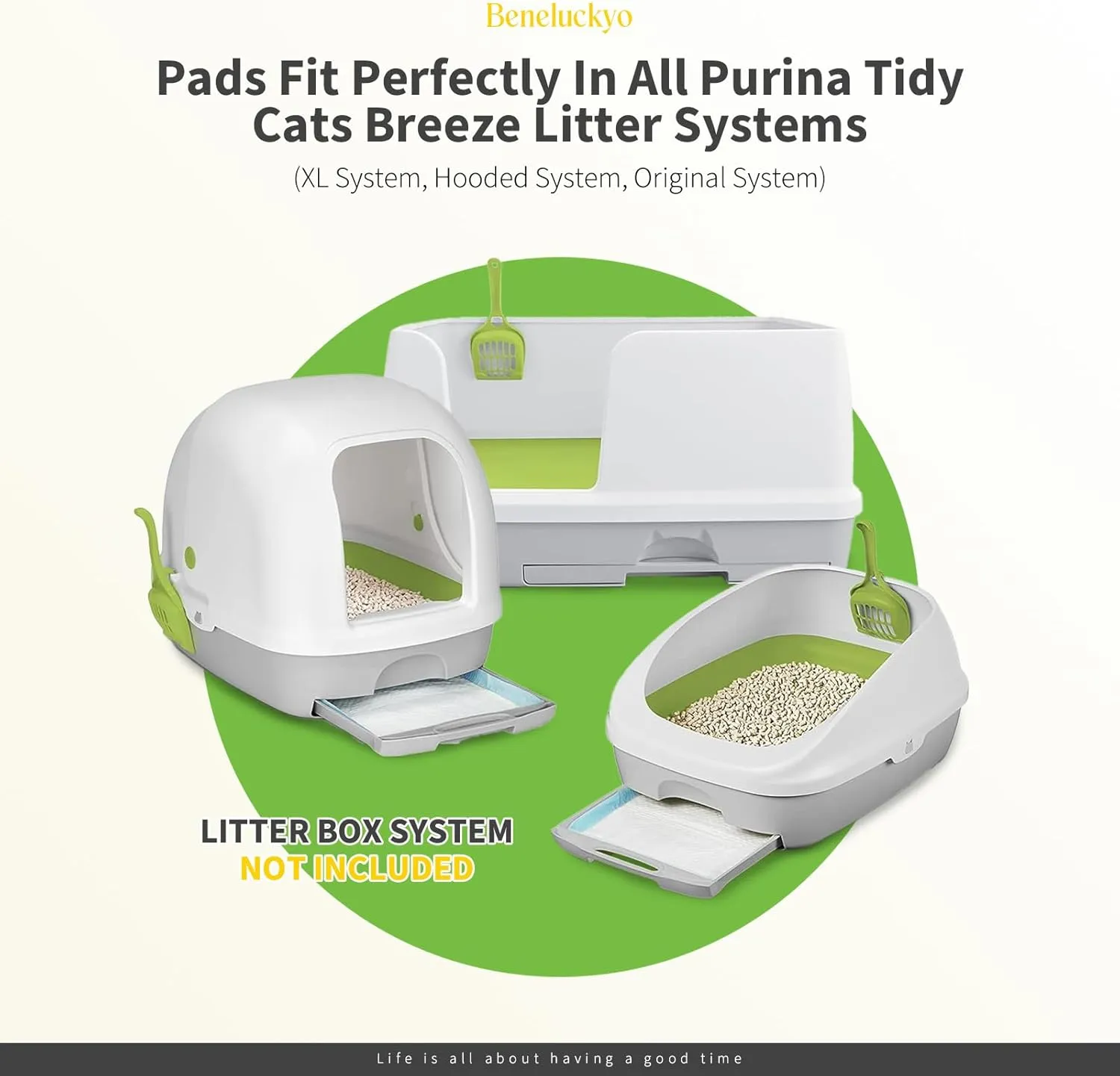 Cat Pads for Breeze Systems 30 Count, Cat Litter Pads Refills Leak-Proof & Super Absorbent, Pee Pads for Cat Litter Box Fresh Lemon Scented