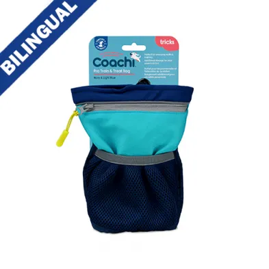 Company of Animals® Coachi® Pro Train & Treat Bag Navy & Light Blue