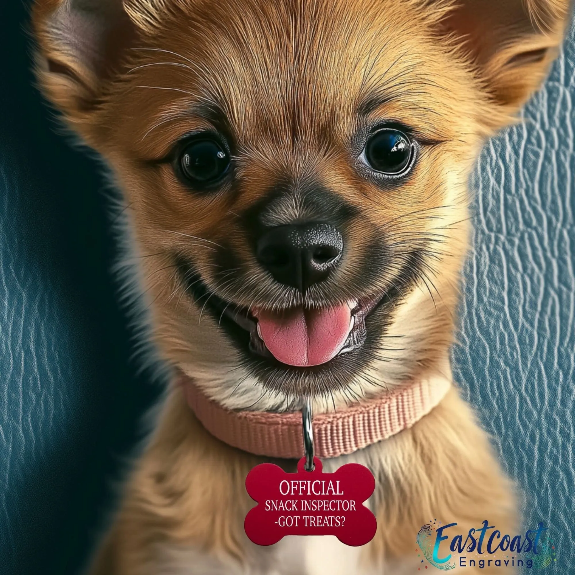 Custom Engraved Dog ID Tag – Personalized Pet Name Tag