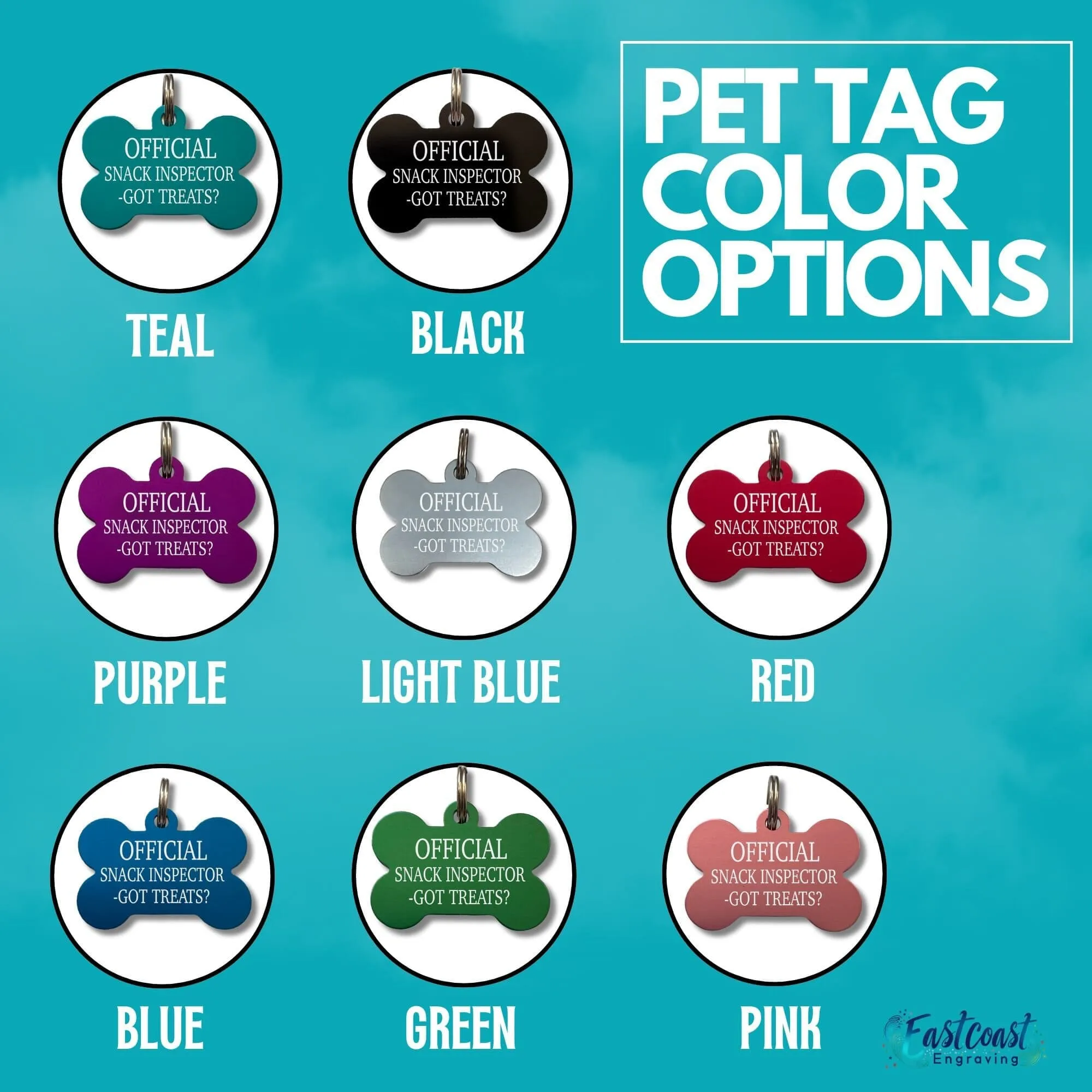 Custom Engraved Dog ID Tag – Personalized Pet Name Tag