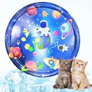 Dog Cooling Mat Cat Cooling Pad Summer Pet Bed for Dogs Cats Kennel Pad Pet Cooling Mat Cat Dog Cushion Pad (Blue Space)