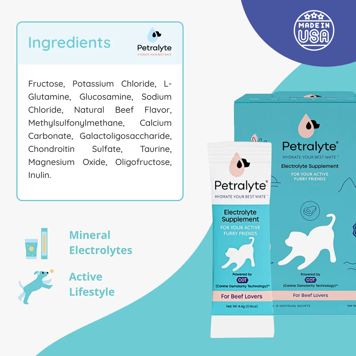 Dog Electrolyte and Joint Supplement | Beef Lovers