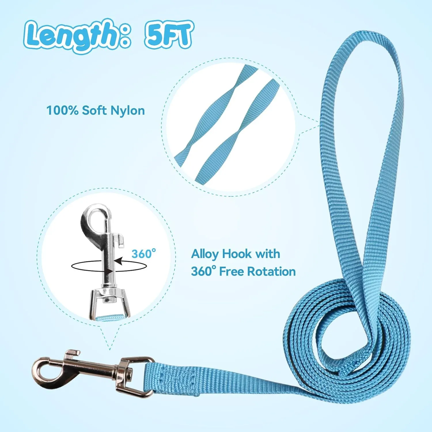 Dog Harness for Small Dogs,Small Dog Harness Puppy Harness Breathable Mesh Reflective Adjustable Safety Buckle XS Dog Harness Puppy Harness and Leash Set(Blue&XS)