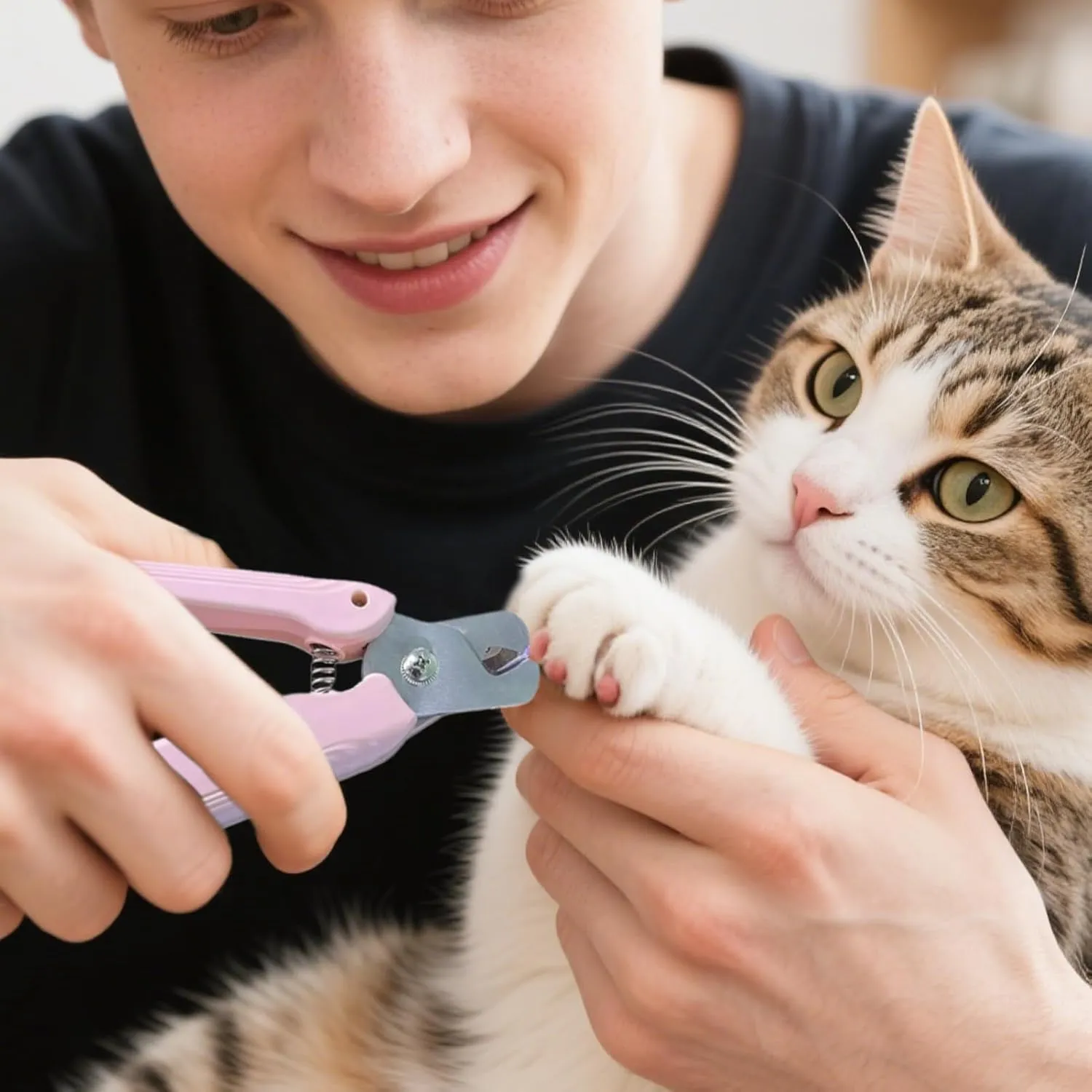 Dog Nail Grinder - Super Quiet Trimmers, Claw Safety Guard | Rechargeable Pet Spike Groomer File, Painless Paw Claw Care, Quiet Toetack Grooming Tool for L/m/s/Cats, Large Medium Small