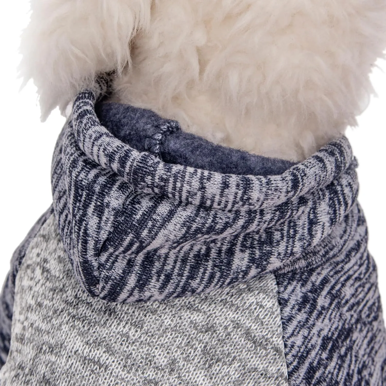 Dog Sweater, Dog Sweaters for Small Dogs, 2, 3 Pack Warm Soft Pet Clothes for Puppy, Medium Large Cat, Dogs Girl or Boy, Dog Shirt for Winter Christmas (Hoodie Grey,Navy Grey,Blue, XX-Small)
