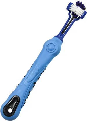 Dog Toothbrush for Dogs & Cats Care Triple-Head Puppy Toothbrush for Small Large Breed Dogs Teeth