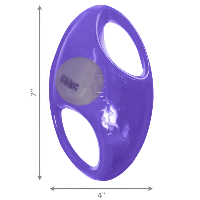 Durable Kong Jumbler Football - Interactive Dog Toy for Active Play