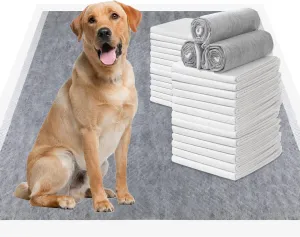 Extra Large Pee Pads for Dogs - 30"x36" Puppy Pads Activated Charcoal Bamboo Odor Control & Super Absorbent, Jumbo Disposable Potty Training Pads - 30 Count