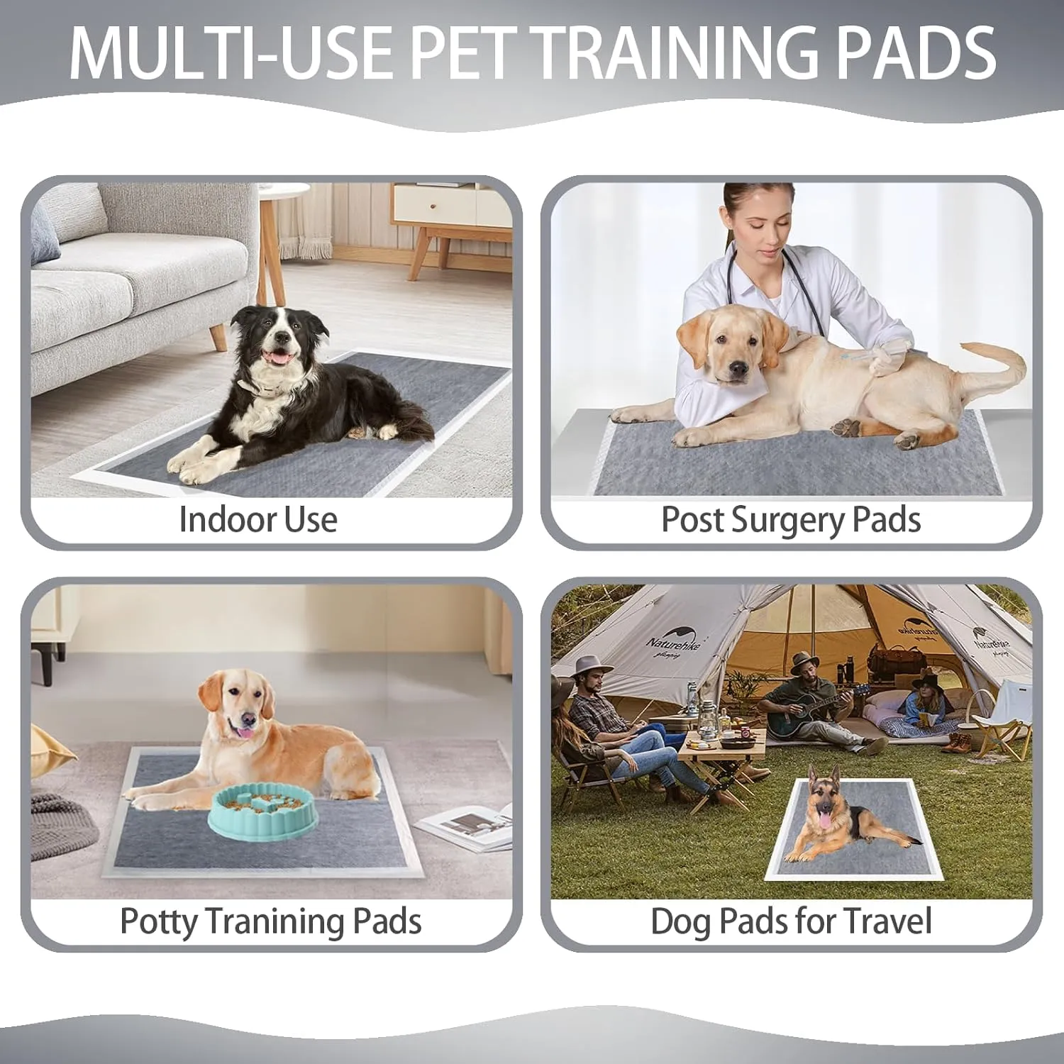 Extra Large Pee Pads for Dogs - 30"x36" Puppy Pads Activated Charcoal Bamboo Odor Control & Super Absorbent, Jumbo Disposable Potty Training Pads - 30 Count