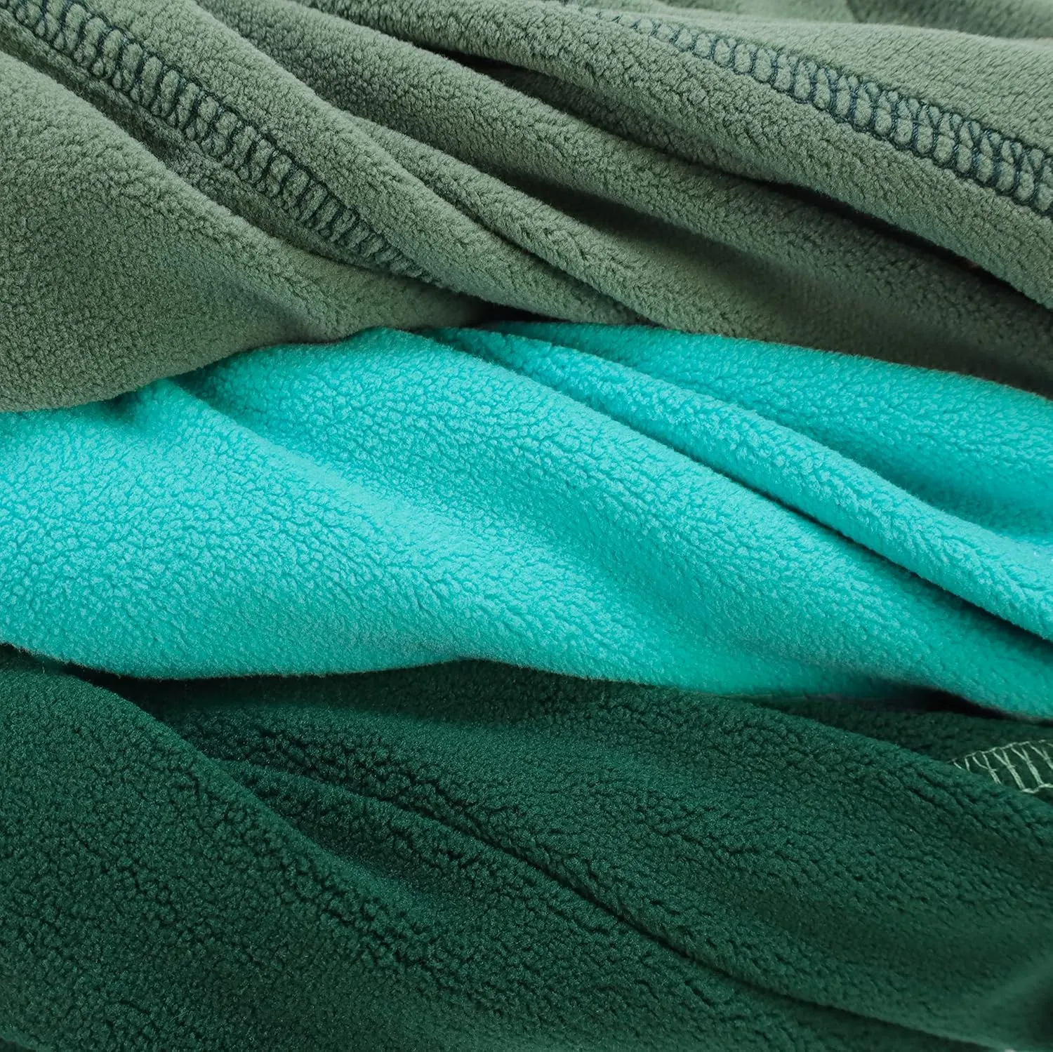 Fitwarm 3 Pack Fleece Dog Sweater, Turtleneck Dog Sweatshirt, Dog Winter Clothes for Small Dogs Boy Girl, Pet Pullover Jumper, Cat Apparel, Dark Green, Teal Green, Olive Green, Small