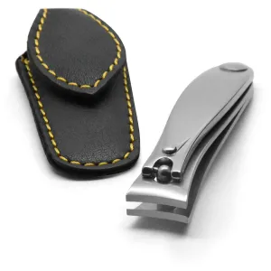 GERMANIKURE Professional Large Nail Clipper - FINOX Surgical Stainless Steel Manicure and Pedicure Tools in Leather Case- Ethically Made in Solingen Germany - 4712 - Travel Size Nail Care