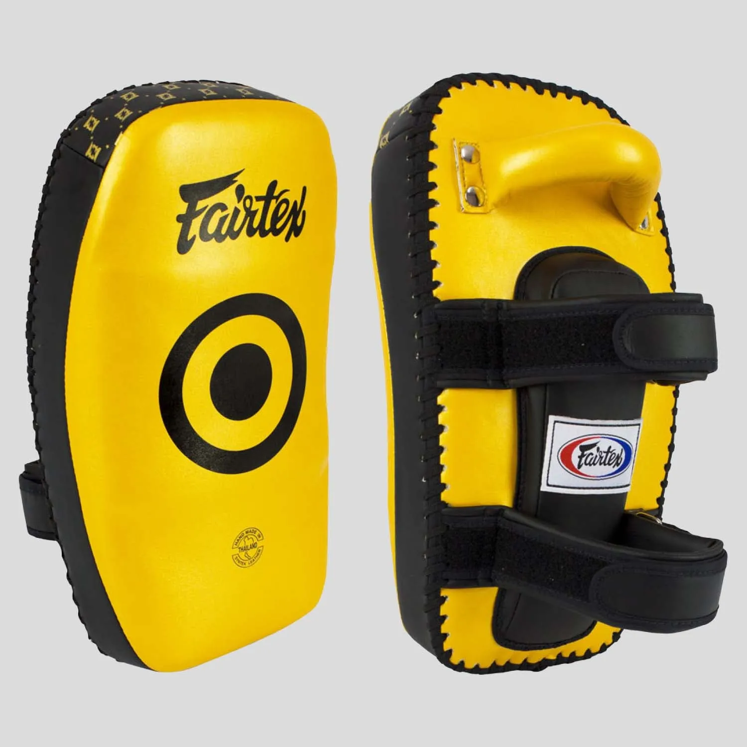 Gold/Black Fairtex KPLC5 Light Weight Thai Kick Pads