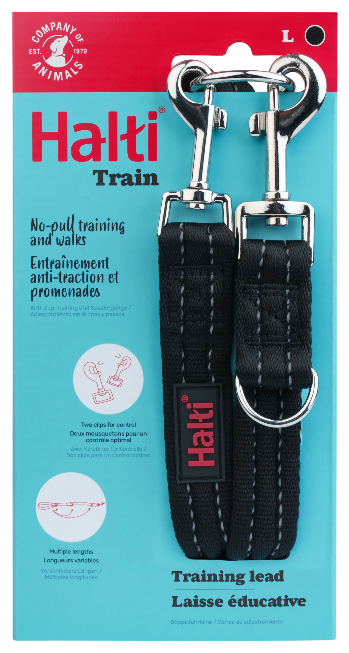 Halti Training Dog Lead (2 sizes/ 2 colours)