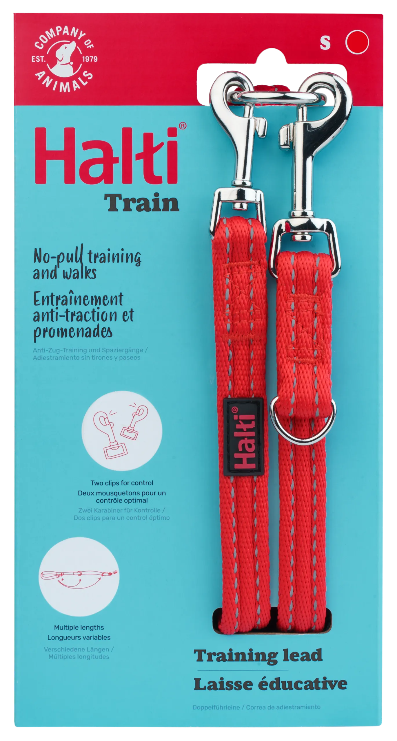 Halti Training Dog Lead (2 sizes/ 2 colours)