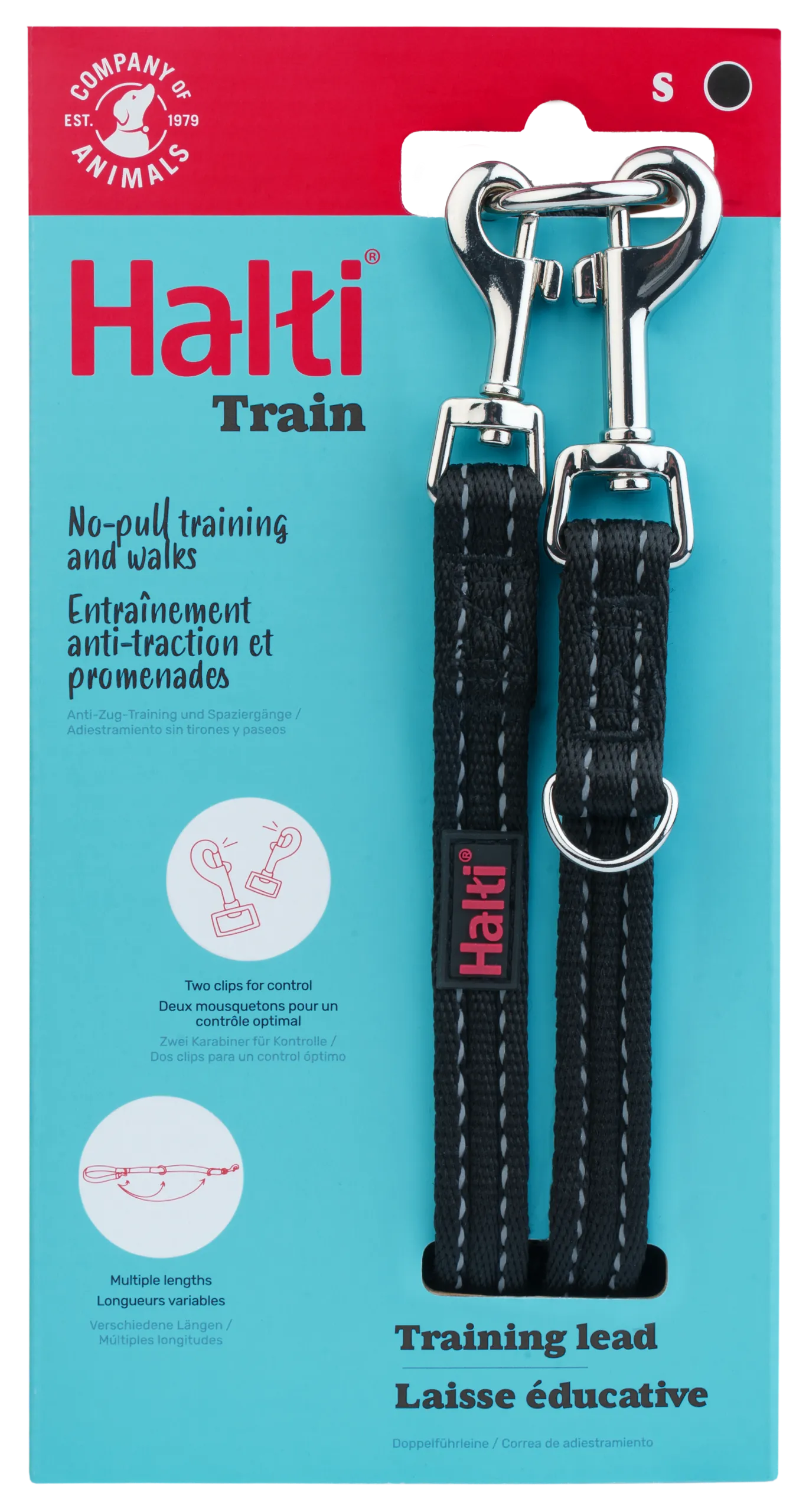 Halti Training Dog Lead (2 sizes/ 2 colours)