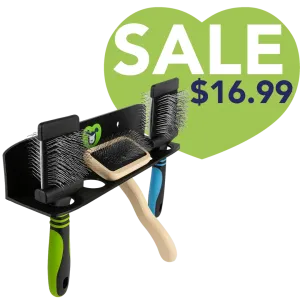 Hanging Brush Holder Black by PetStore.Direct