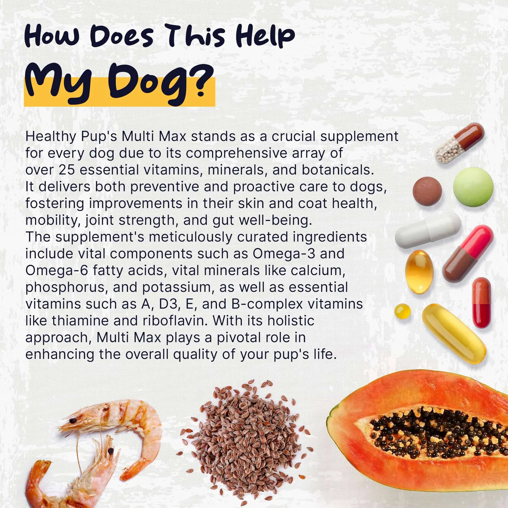 Healthy Pup Multi Max All-In-One Dog Multivitamin - 120 count