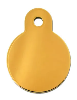 ID Tag - Large Gold Circle