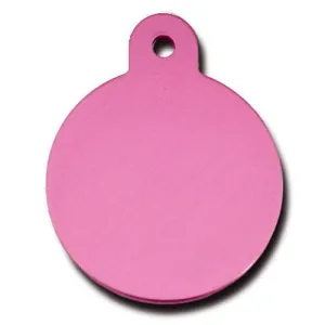 ID Tag - Large Pink Circle