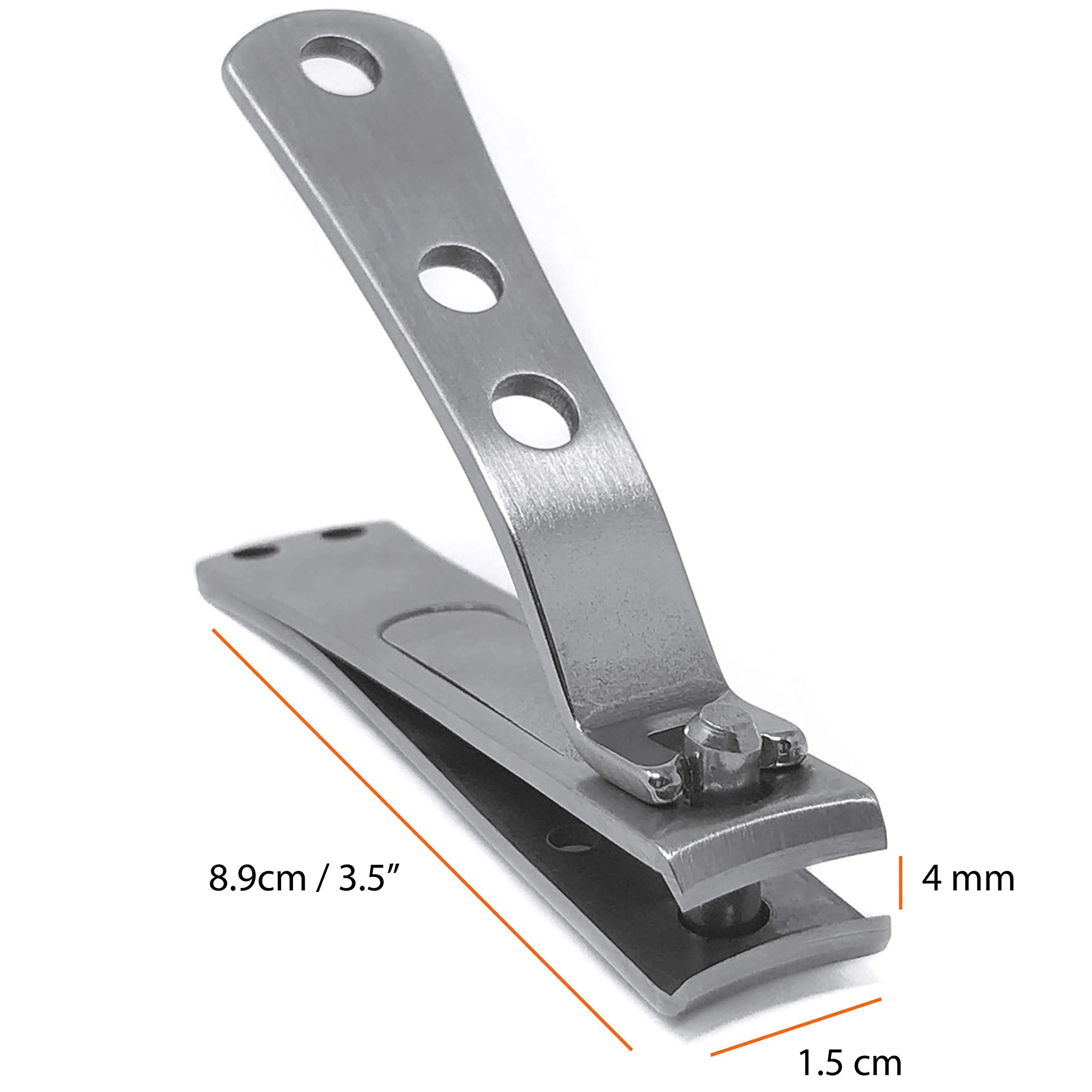 KOHM Nail Clippers for Thick Nails - Heavy-Duty, Stainless Steel, Tough, Professional Toenail Clippers w/ Built-in File - Nail Cutters for Seniors and Adults