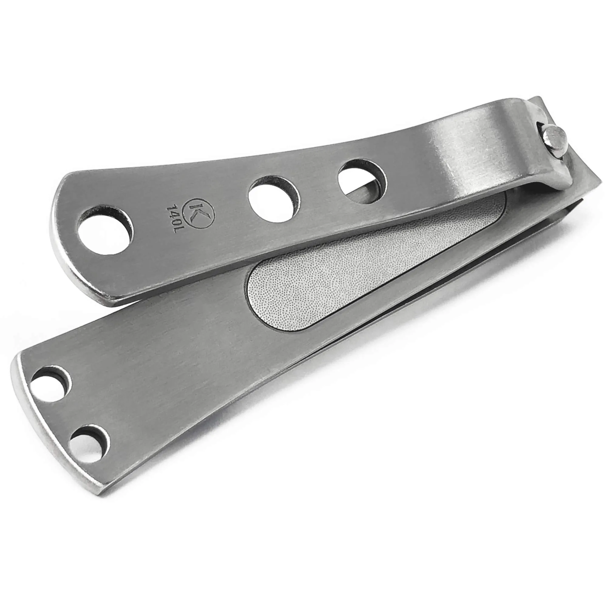 KOHM Nail Clippers for Thick Nails - Heavy-Duty, Stainless Steel, Tough, Professional Toenail Clippers w/ Built-in File - Nail Cutters for Seniors and Adults