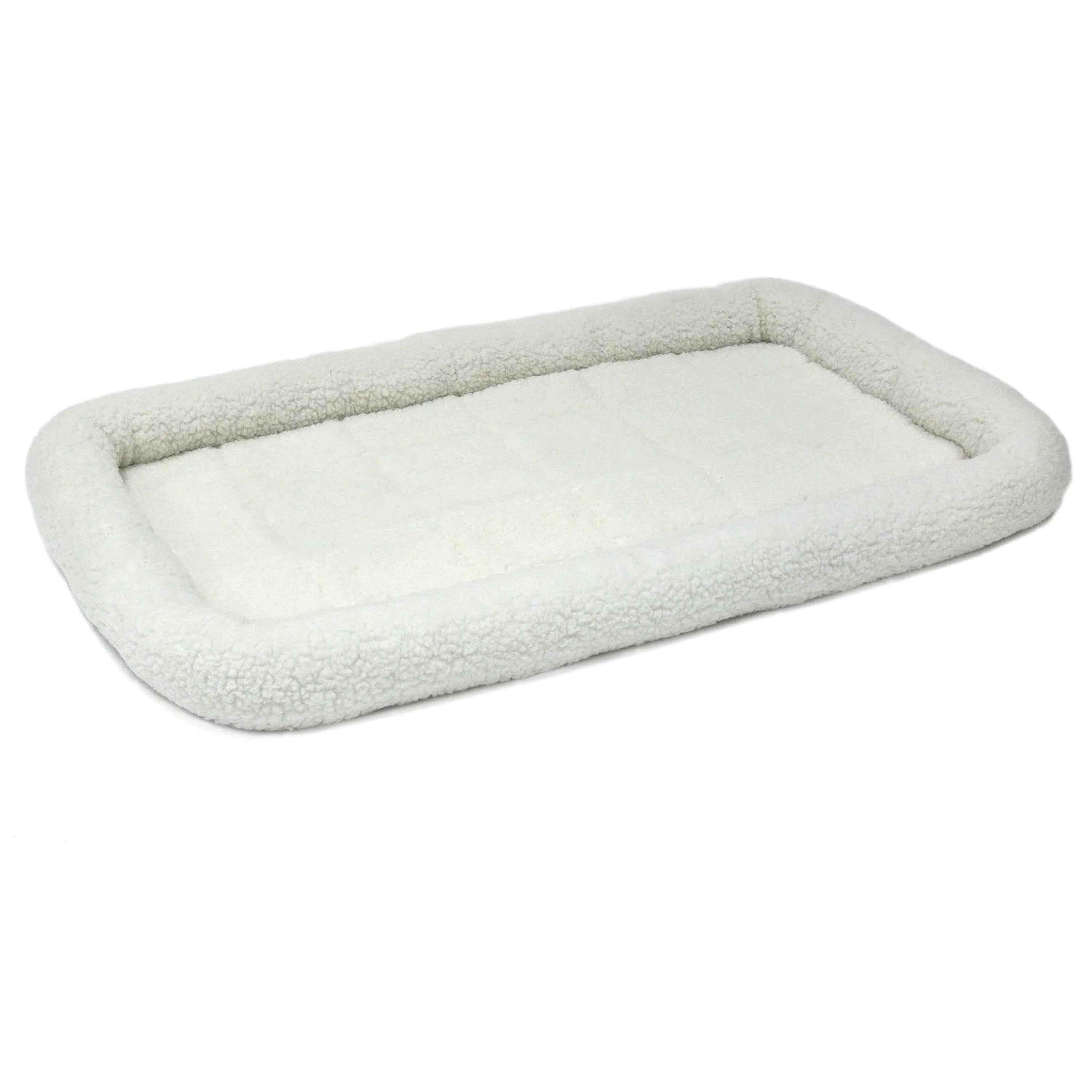 MidWest Homes for Pets QuietTime Bolster Dog Bed White 30in X 48in