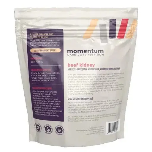 Momentum Carnivore Nutrition Freeze Dried Raw Beef Kidney Topper
