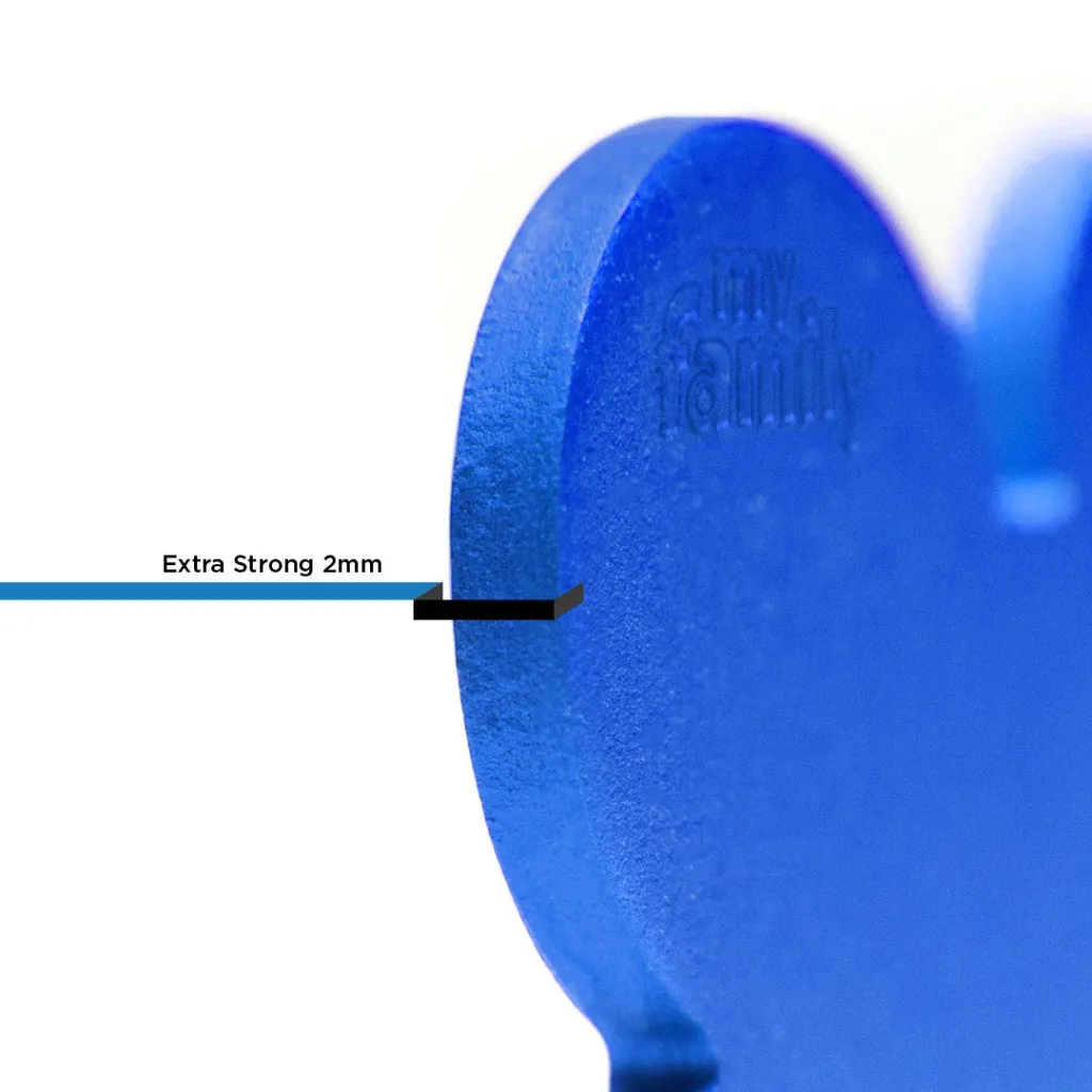 MyFamily Pet Tag: Basic Big Aluminum Blue Circle