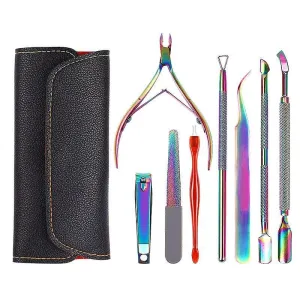Nail drill accessories manicure nail clipper set color manicure tool pedicure nail scissor clippers|cuticle pushers