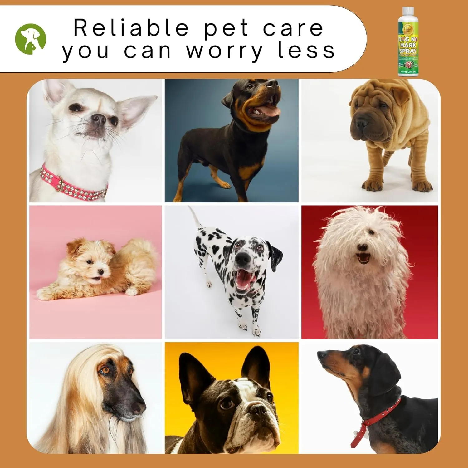 Natural, Safe Formula | Not Here Dog Spray Training Spray to Stop Dogs from Marking | Pee No Marking | 8 Oz