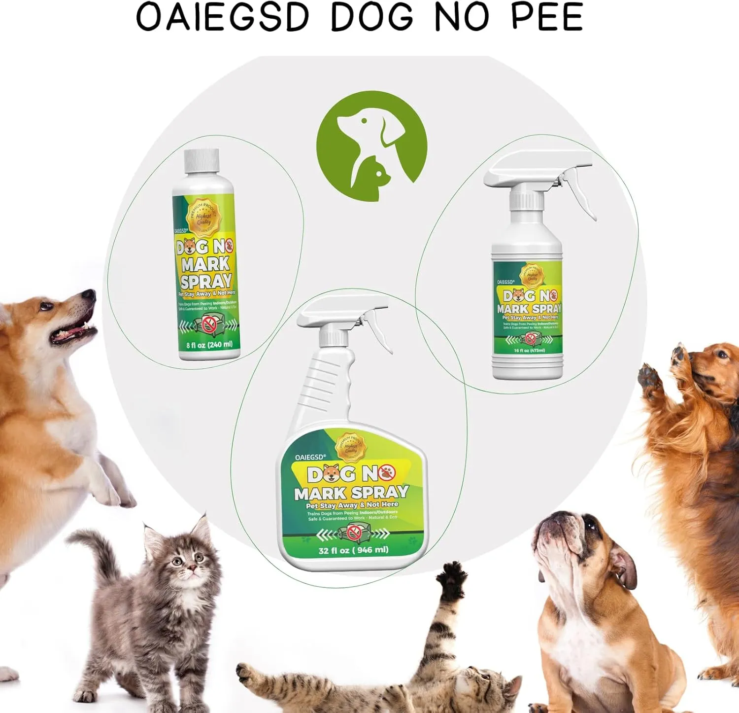 Natural, Safe Formula | Not Here Dog Spray Training Spray to Stop Dogs from Marking | Pee No Marking | 8 Oz