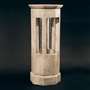 Octagon Rain Fountain Fiore Stone