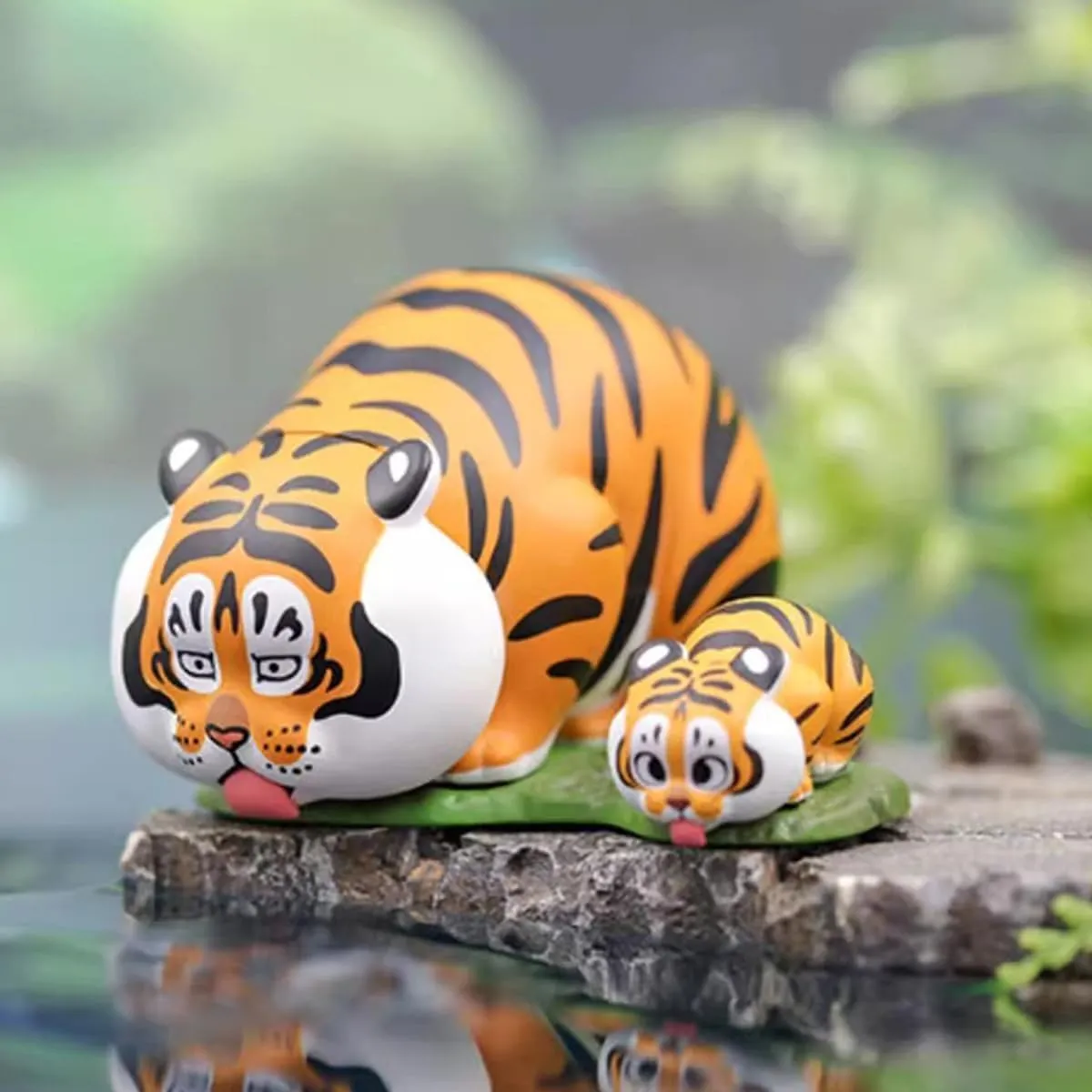 Panghu with Baby Series 1 Blind Box Figures, Mystery Box Random Design Toys Girl Birthday Gifts Christmas Collectible Toy for Desk Accessories, 1PC