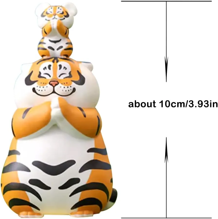 Panghu with Baby Series 1 Blind Box Figures, Mystery Box Random Design Toys Girl Birthday Gifts Christmas Collectible Toy for Desk Accessories, 1PC