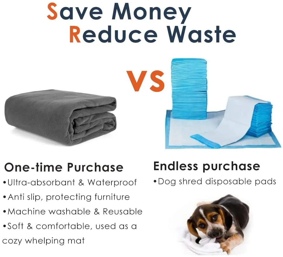 Pee Pads for Dogs, Extra Large Reusable Washable