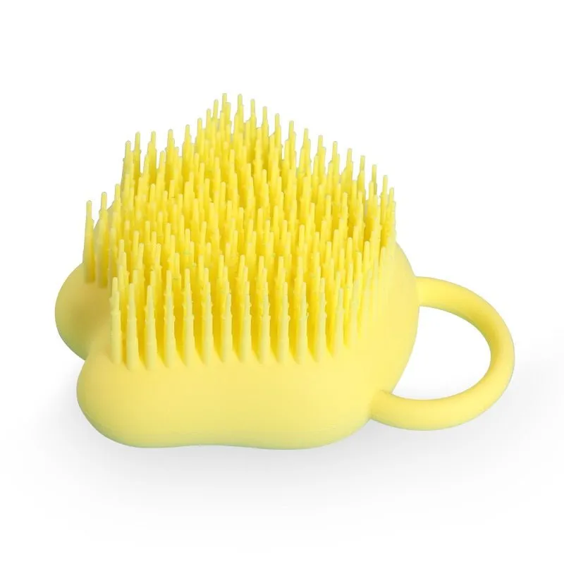 Pet Bath Brush With Shampoo Dispenser