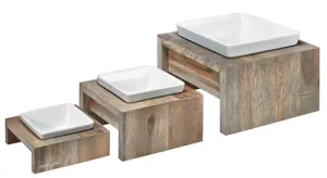Pet Feeder-Artisan Wood Single Feeders
