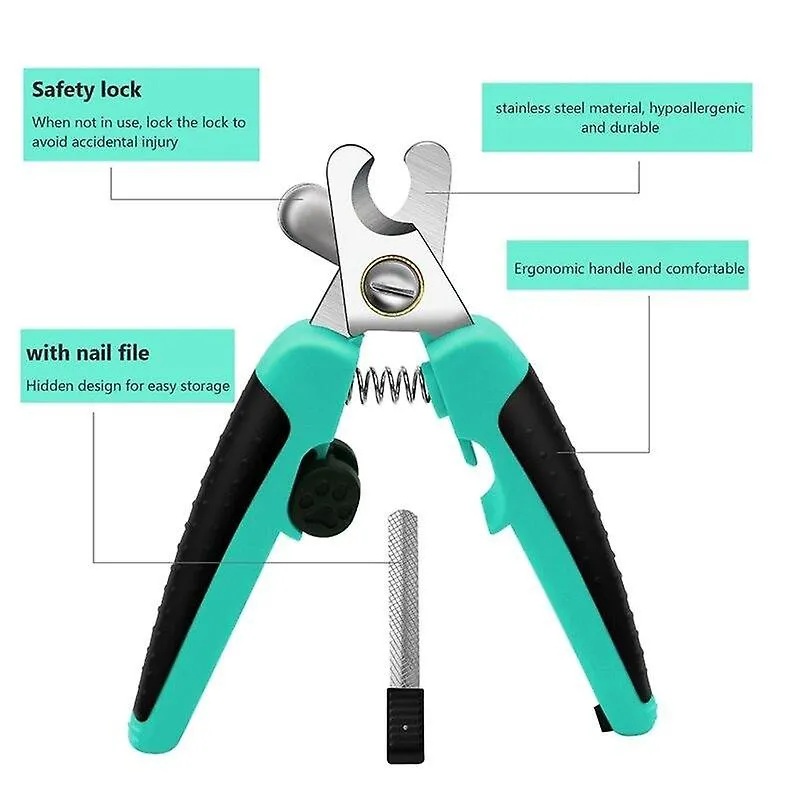 Pet nail tools dog cleaning brush dog comb cat nail clippers kits pet grooming tools