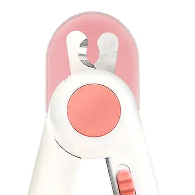 pink Led Luminous Pet Nail Trimmer, Anti-Cutting, With Hidden Nail File AZ22879