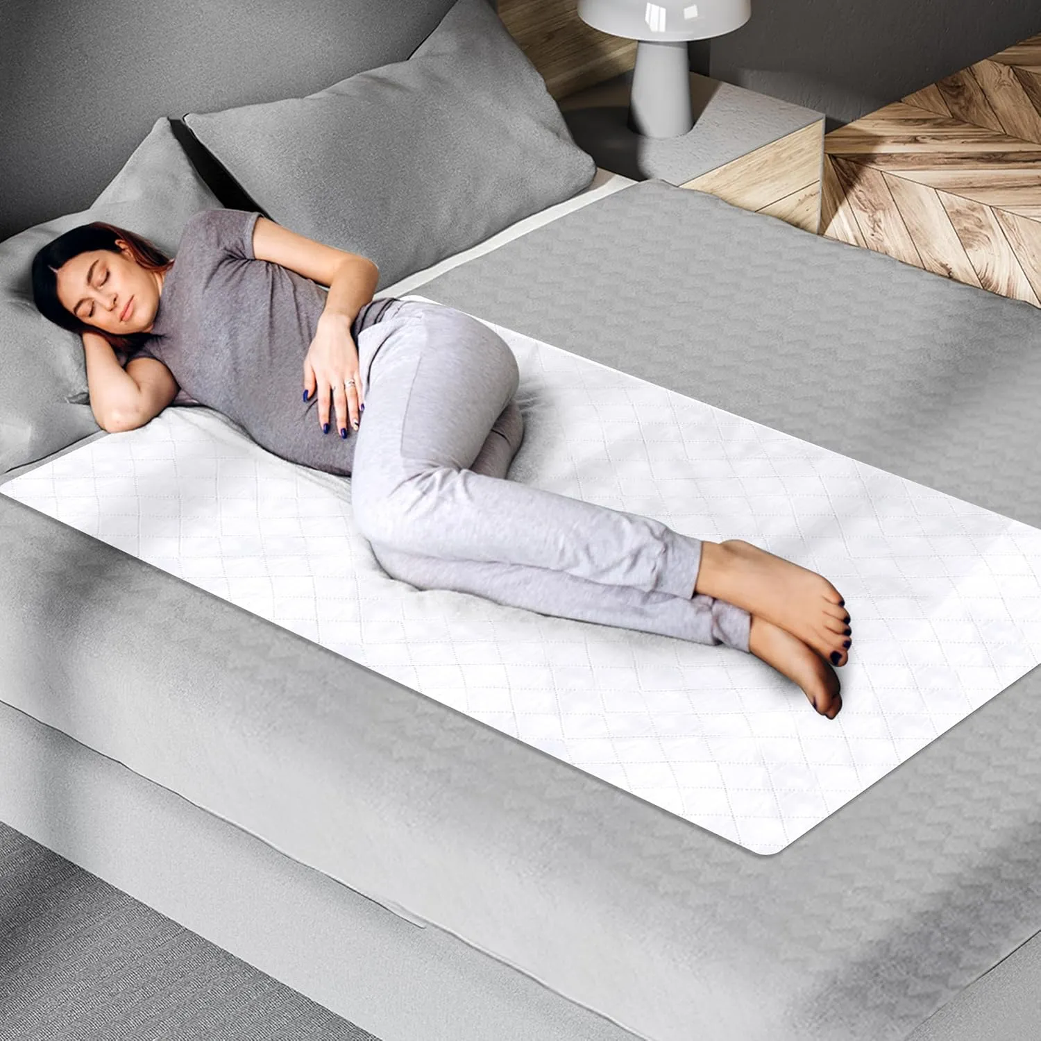 Premium Quality Bed Pad, Quilted, Waterproof, and Washable, 34" x 52" The Best Underpad Sheet Protector for Children or Adults with Incontinence (34x 52 (300 Washes ) Pack of 1